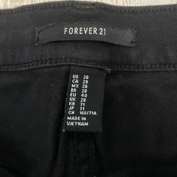 Forever 21 Black high rise Jeans Size 28 - Picture 3 of 4